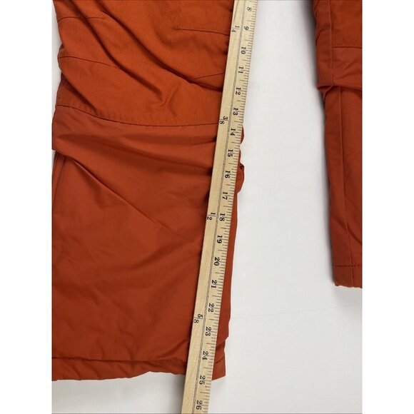 Lands End Squall Snow Pants Boys Girls Kids 12 Insulated Reinforced Knee Red - Picture 4 of 11